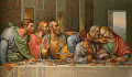 Detail Da Vinci’s The Last Supper by Giacomo Raffaelli. Judas seated second right. Alberto Fernandez Fernandez [GFDL (http://www.gnu.org/copyleft/fdl.html), CC BY 2.5 via Wikimedia Commons, CC BY